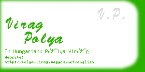 virag polya business card
